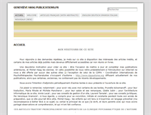 Tablet Screenshot of genevievehaagpublications.fr